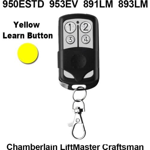 Chamberlain Craftsman Liftmaster 891LM 893LM 950ESTD 953ESTD Door Remote Control 433.92MHz Rolling Code Garage Command Opener