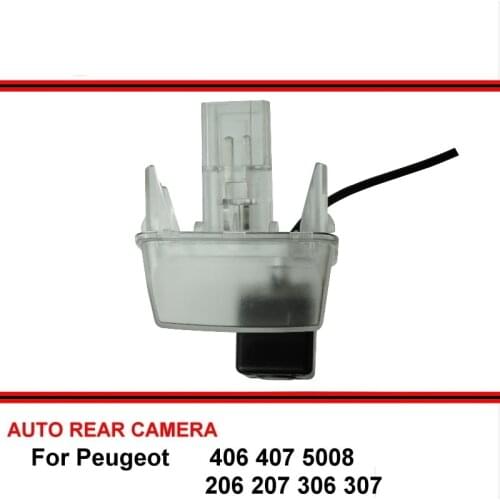 For Peugeot 406 407 5008 206 207 306 307 Night Vision Rear View Camera Reversing Camera Car Back up Camera SONY HD CCD