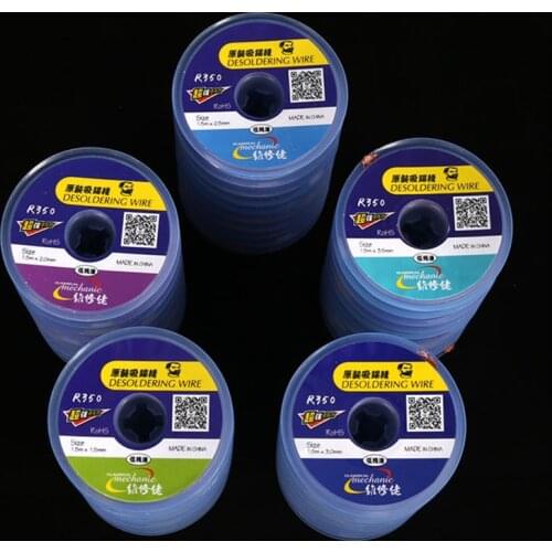 MECHANIC Solder Wick Braid BGA Soldering Repair Tools Remover 1.5/2.0/2.5/3.0/3.5mm Environmentally Desoldering Wire