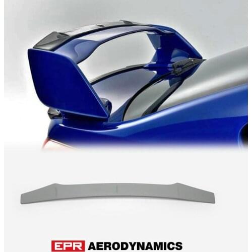 FRP Fiber Glass OEM Rear Spoiler EPA Style Add On Gurney Flap Fiberglass Wing Splitter Extension For 14-18 Impreza VAB VAF STI