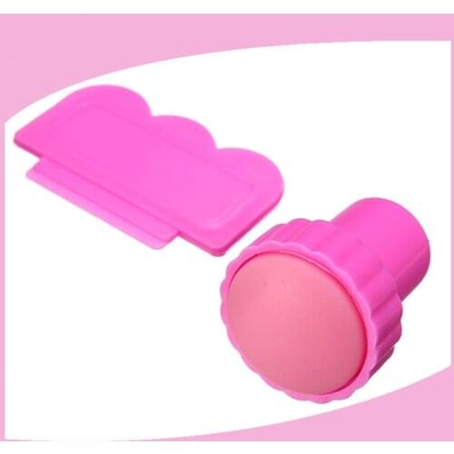 Nail Art Image Stamping Tool 1 Stamper + 1 Scraper for Nail Art Decoration