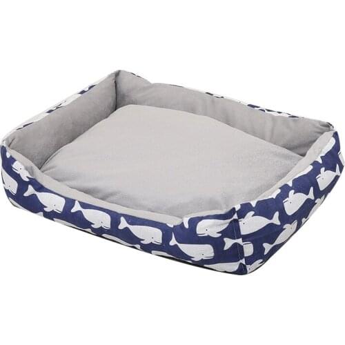 Pet Cat Dog Bed Mat Anti Slip Cushion Botton Warm Winter Puppy Rectangle Shape Long Plush Pet Mat Supplies For Small Large Dog