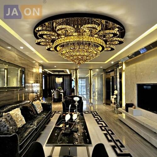 LED Modern Stainless Steel Crystal LED Lamp.LED Light.Ceiling Lights.LED Ceiling Light.Ceiling Lamp For Foyer Bedroom