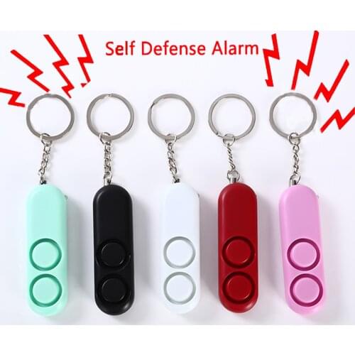 Mini Self Defense Alarm 120dB Security Protect Alert Loud Emergency Alarm Keychain Personal Safety For Women Child Elder Girl