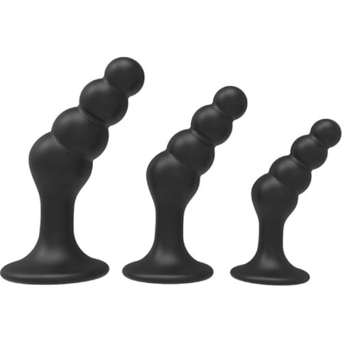 Newest Anal Beads Soft Silicone Female Masturbator Can Strapon Anal Dildo Prostate Massager G Spot Stimulation Anal Dilator