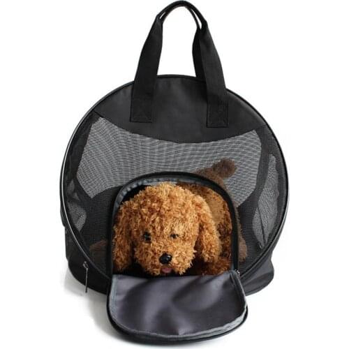 Pet Dog Carrier Bag Portable Pet Cat Dog Handbag Breathable Mesh Cat Carrier Bag Folding Carrying For Cats Small Dog