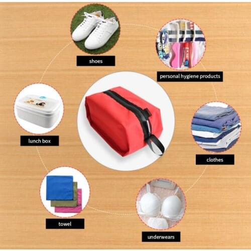 Portable Shoes Bags Outdoor Camping Durable Ultralight Hiking Travel Storage Bags Waterproof Oxford Swimming Bag Travel Kits