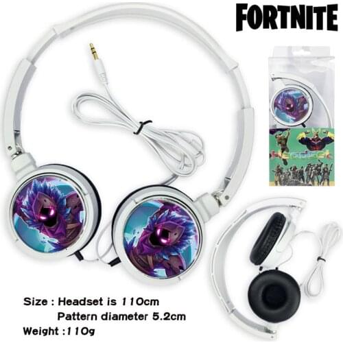 Fortnite Wired Headphones EarPhones Mobile Phone Computer MP3 Fashion Game Music Headset Kid Birthday Toys Gift