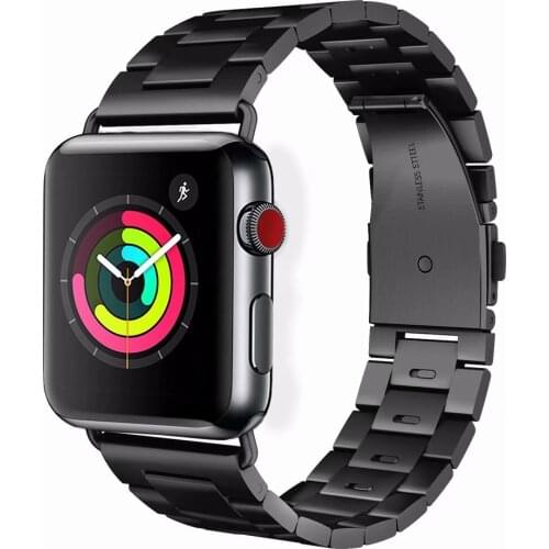 Luxury Stainless Steel link bracelet for apple watch band 44mm 42mm 40mm 38mm iwatch6 5 4 3 2Series