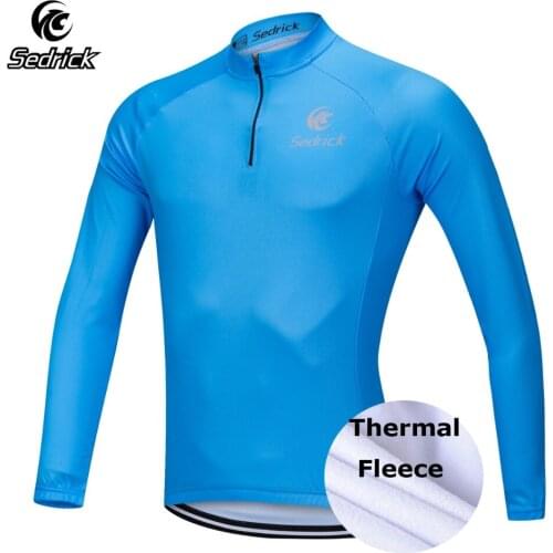 Sedrick Factory Cycling Jersey Winter Long Sleeve With Fleece Windproof Warm Bike Jerseys Thermal Cycling Clothing