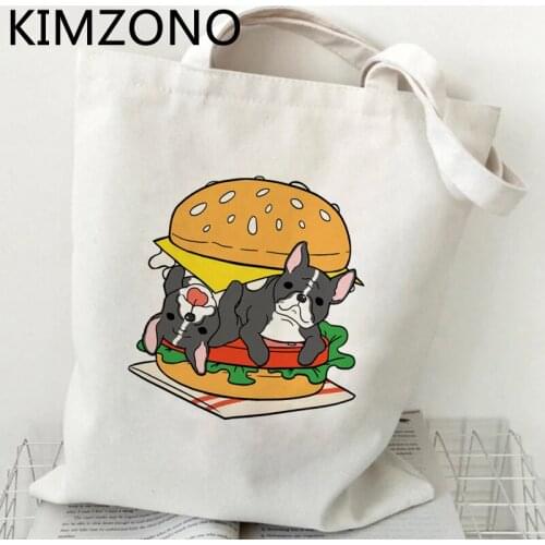 French Bulldog shopping bag shopper canvas shopper shopping grocery bolsa bag boodschappentas bolsas ecologicas woven cabas