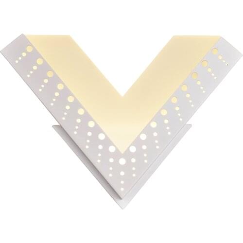 LED Modern Creative Ceiling Lights For Bedroom Living Room Alphabet "V" Nordic Indoor Lighting LED Ceiling Lamps Decoration
