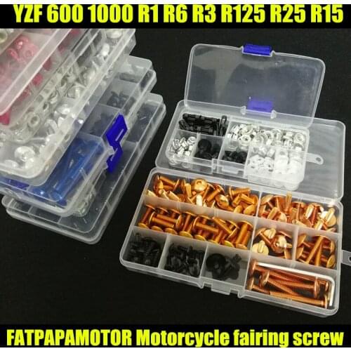 Universal Motorcycle Fairing Bolts Screw Moto Spring Bolts For YAMAHA YZF 600 1000 R1 R6 R3 R125 R25 R15