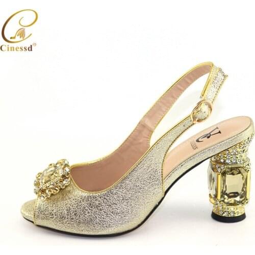 2020 Summer Rhinestone Sandals Fashion Women Thin High Heeled Peep Toe Heel High Lady Party Sandals Sho