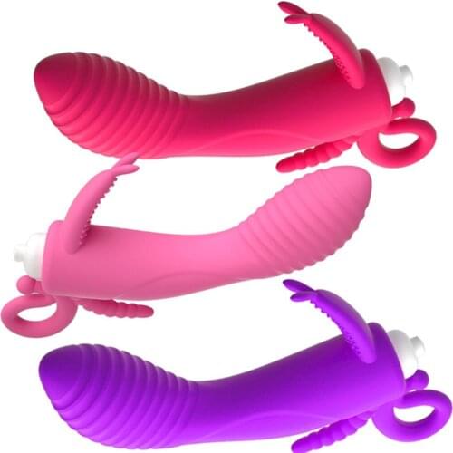 3 In 1 Dildo Rabbit Vibrator Waterproof Vaginal Clitoral Anal Stimulator Vibration Erotic Sex Toys for Women Couples Sex Shop