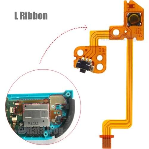 5 in 1 ZL ZR L SL SR Button Key Ribbon Flex Cable Controller Replacement Repair Part Compatible with Switch Joy Con HCCY