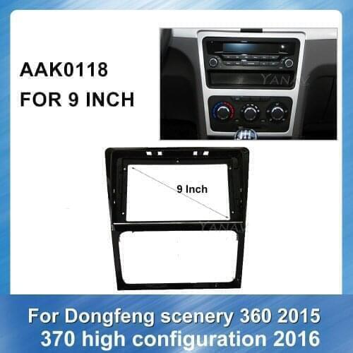 Car Radio dvd Panel fascia Frame Trim Kit for Dongfeng feng guang 360 2015 370 2016 High match Adaptor Refitting Kit frame Panel