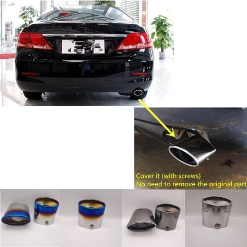 Car Muffler Exterior Back End Pipe Dedicate Exhaust Tip Tail Outlet Vent For Toyota Camry 2005 2006 2007 2008 2009 2010 2011