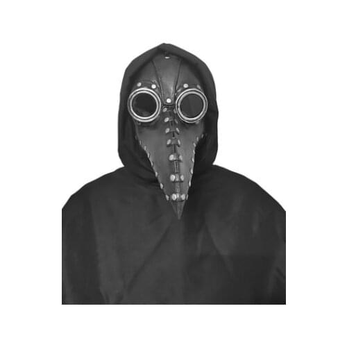 Plague Leather Beak Doctor Mask Halloween European Punk Mask Leather Beak Mask