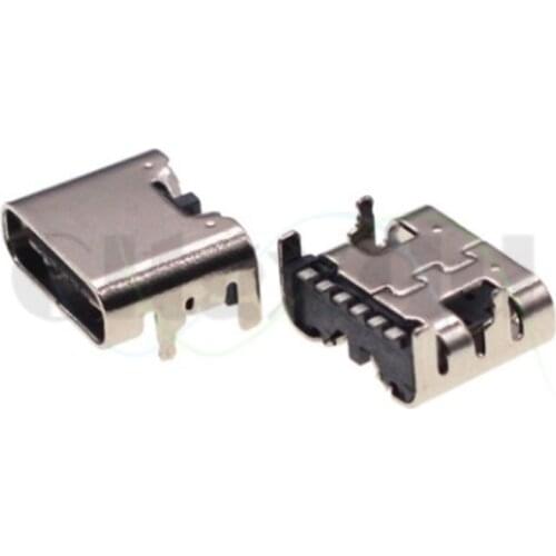 Cltgxdd 10pcs/lot 6 Pin SMT Socket Connector Micro USB Type C 3.1 Female Placement SMD DIP High-Speed Charging