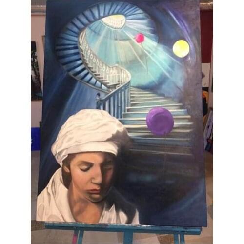 Child bride (80 cm x 90 cm oil paint) Original