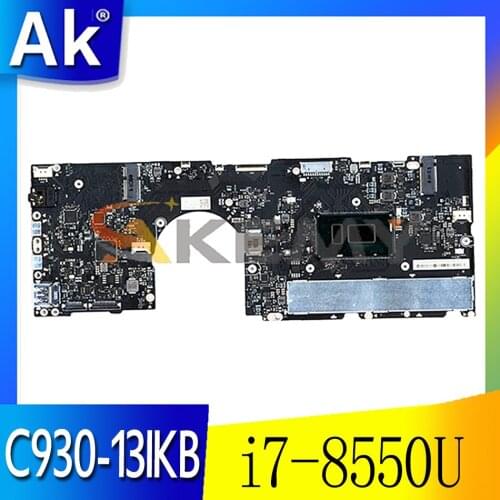 EYG70 NM-B741 for Lenovo Yoga C930-13IKB laptop motherboard CPU i7 8550U 8G RAM 5B20S72102 has been fully tested Mainboard
