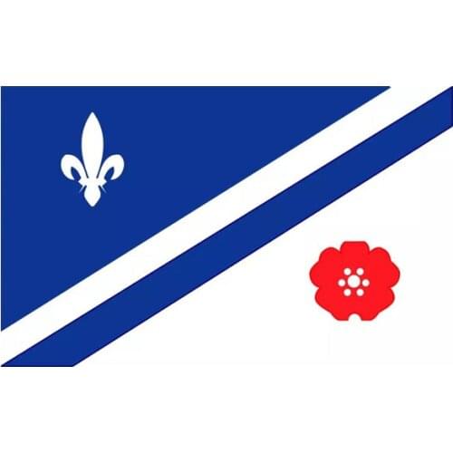 90x150cm drapeau francophones du cannada flag