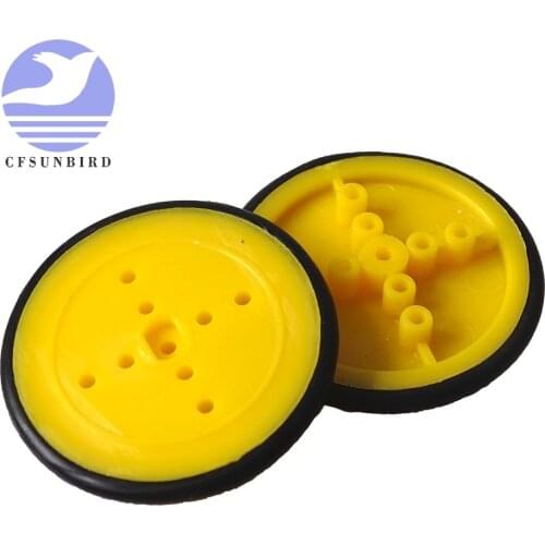 410 rubber wheels robot tires TT motor robot intelligent car platform car electronic design toys