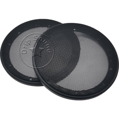 For 6.5" inch Car Audio Speaker Conversion Net Cover Subwoofer Decorative Circle Metal Mesh Grille 183mm #Black
