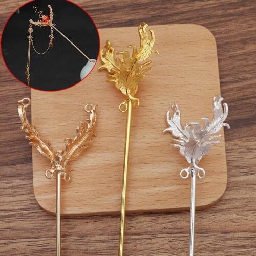 5 Pieces Metal Hair Sticks Hairpins Headwear Step Shake Making Bridal Chopsticks Hair Accessories
