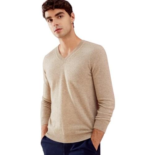ZHILI 2018 Autumn Winter Mens Casual Pullover Cashmere Sweater