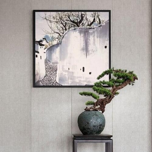 DIY digital painting Wu Guanzhong famous painting landscape art decorative painting hand-painted decompression painting