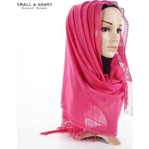 60*170CM New Scarf, Lace, Lace, Tassel, Arab Headscarf, Fashionable Headscarf
