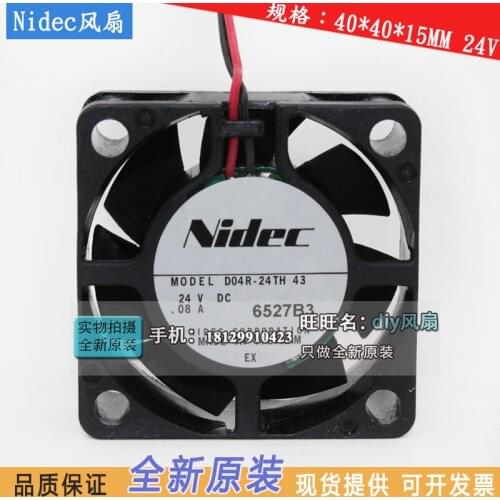NEW NIDEC D04R-24TH 4015 24V .08A 4cm Frequency converter cooling fan