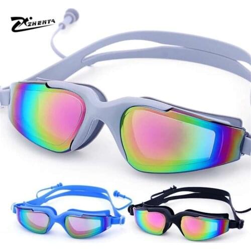 New Swimming glasses men women professional Anti Fog Adult earplug arena swim eyewear gafas natacion Waterproof Swimming goggles