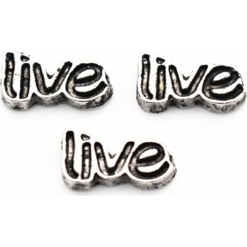 Wholesale 10pcs/lot LIVE floating charms charms living glass memory lockets DIY Jewelry Accessory
