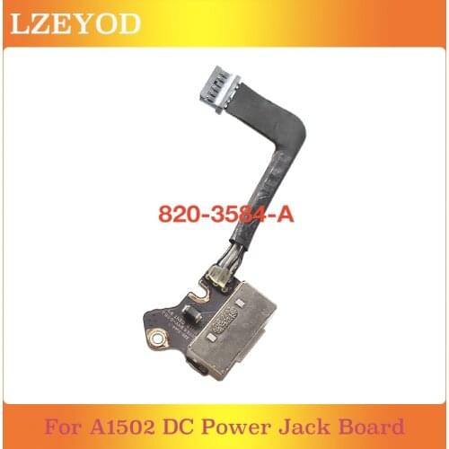 Original DC Power Jack Board For Macbook Pro 13" Retina A1502 Power DC-IN Jack 820-3584-A 2013 2014 2015 Year