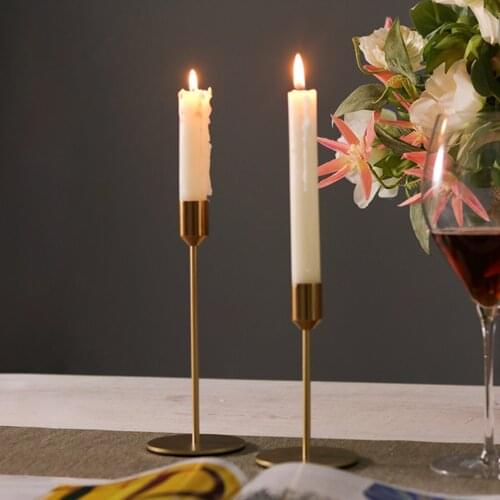 Candle Holders Gold Metal Candlestick Holders Taper Candle Holders Decorative Candle Stand Home Decoration