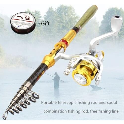 Rod Reel Combos Sea Fishing Rod and 10BB Reel Combination Fishing Tackle Bag Bait Rod Reel Combination, Trout Rod Fishing Tackle