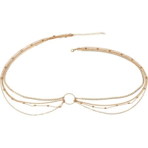 1PCS Women Belly Bohemian Multilayers Color Waist Chain Body Chains Body Jewelry