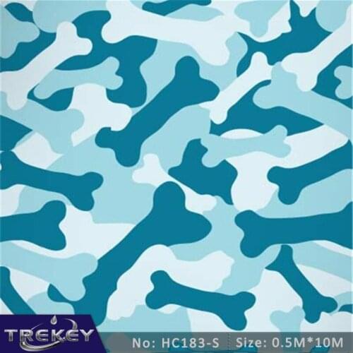 0.5M*10M Blue Camouflage Military Transfer Printing Film, Hydrographic film,Hydro Dipping Film Film For Aqua Print HC183-S