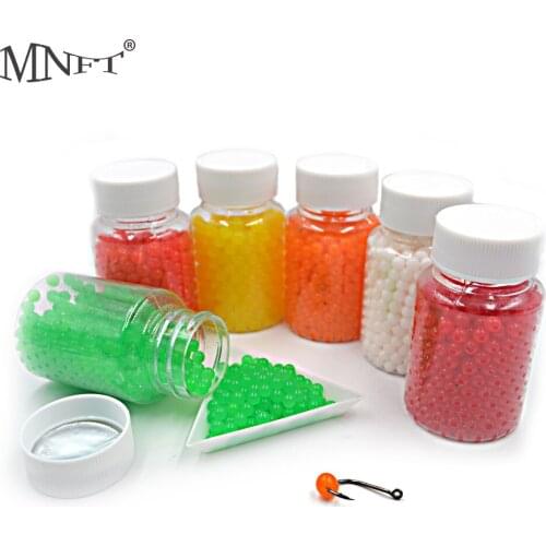 MNFT 1 Bottle 70g 450pcs Carp Fishing Jelly Corn Milk Meaty Sweet Potato Flavor Beads Bean Boilies 6 Flavors For Option