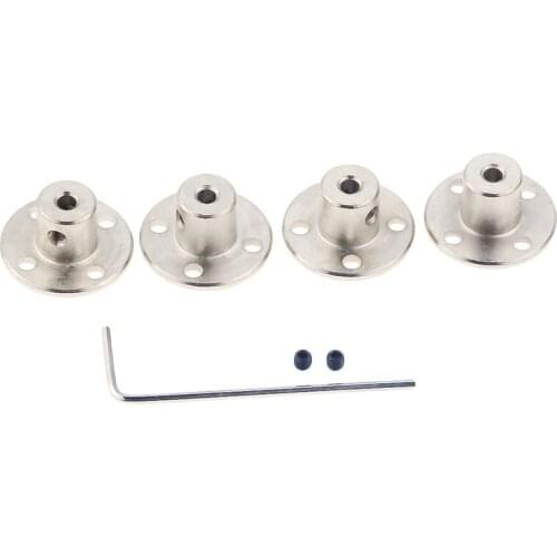 1pc 3mm/3.17mm/4mm/5mm/6mm/6.35mm/7mm/8mm/10mm/11mm/12mm/14mm Rigid Flange Coupling Motor Guide Shaft Coupler Motor Connector