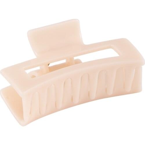 1pc Korean Solid Hair Claws Elegant Clear Acrylic Hair Clips Hairpins Barrette Headwear For Women Girls Hair Accessories Gifts