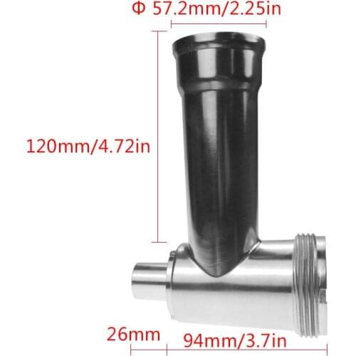 1Pcs Food Grade Stainless Steel Meat Grinder Parts Fit Geepas Kenwood Zelmer Moulinex Length 120mm Screw Grinder Auger Bushing
