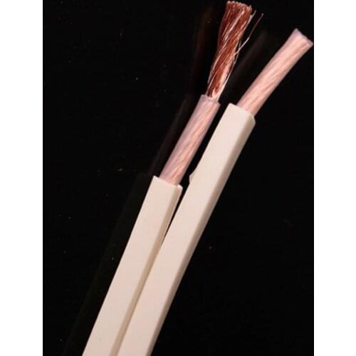 4N Oxygen Free Pure Copper Audio Speaker DIY Bulk Cable 14AWG *2