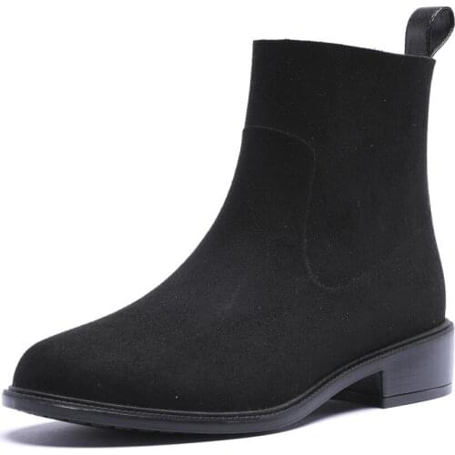 393-973TONGPU New Arrival Womens Slim-Design Half Rain Boots with Microfiber Surface