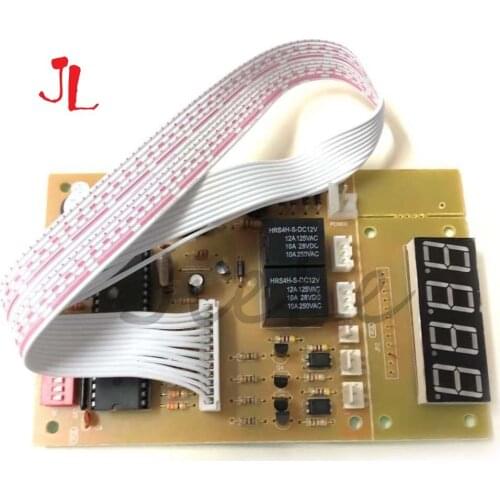 4 digits 12V Time Control Timer Board With Wire harness for arcade cabinet coin acceptor selector, pump water, washing machine