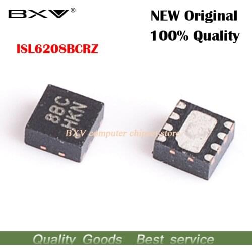 Free shipping 5pcs ISL6208BCRZ ISL6208B 8BC 88C QFN-8 original authentic