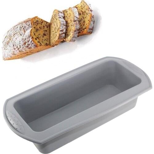 Big Rectangle Silicone Cake Mold DIY Bakeware Loaf Bread Baking Dish Toast Box Cheese Box Muffin Cupcake Chocolate Fondant Molds
